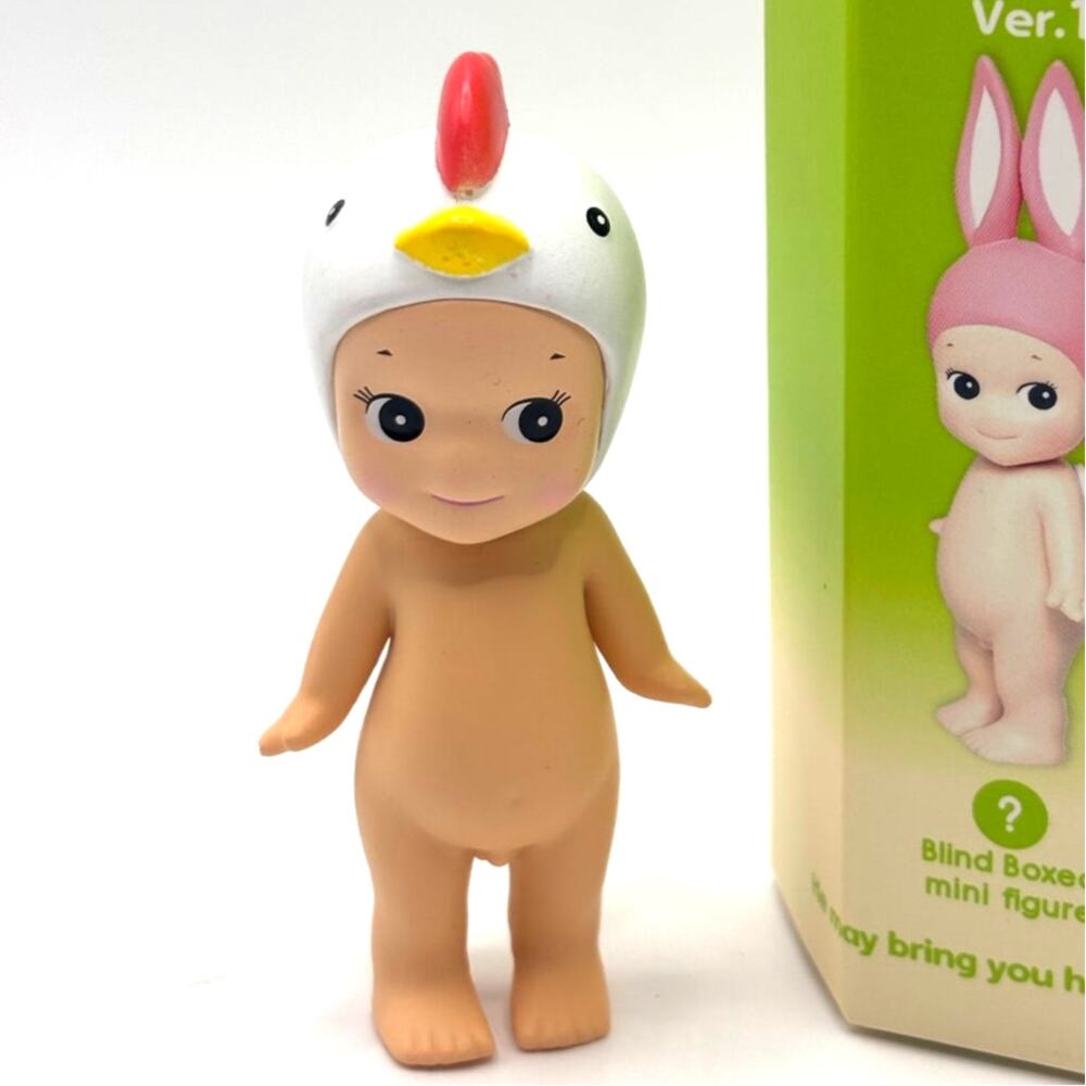 New Kawaii Cupid Angel Mini Figure in Cockerel Bird Costume, Cute Toy, Gift